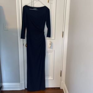 NWT Navy Ralph Lauren Boatneck Gown, size 4